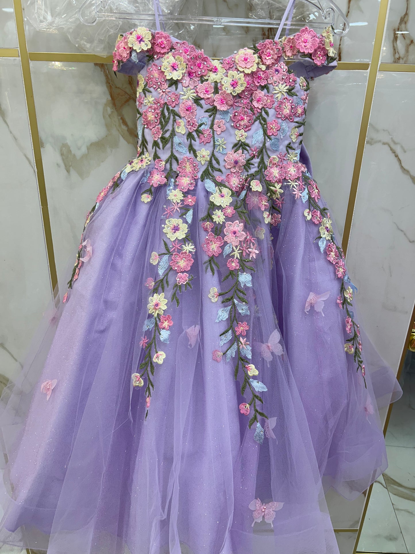Ball Gown Flower Dress (8260)