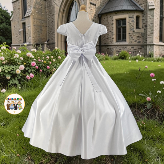 First Communion White Dress (439)