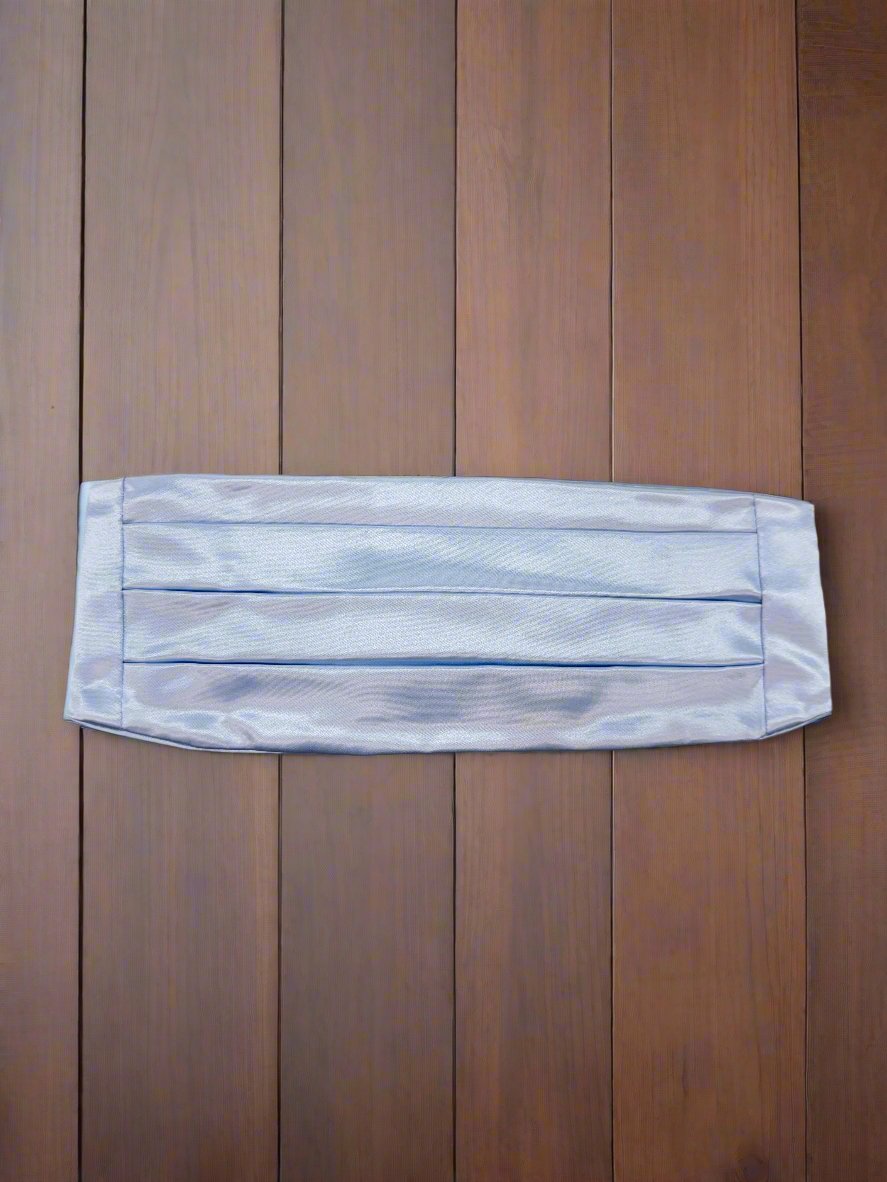 Satin Cummerbund (Sky Blue)-Boys-Chacho’s Kids