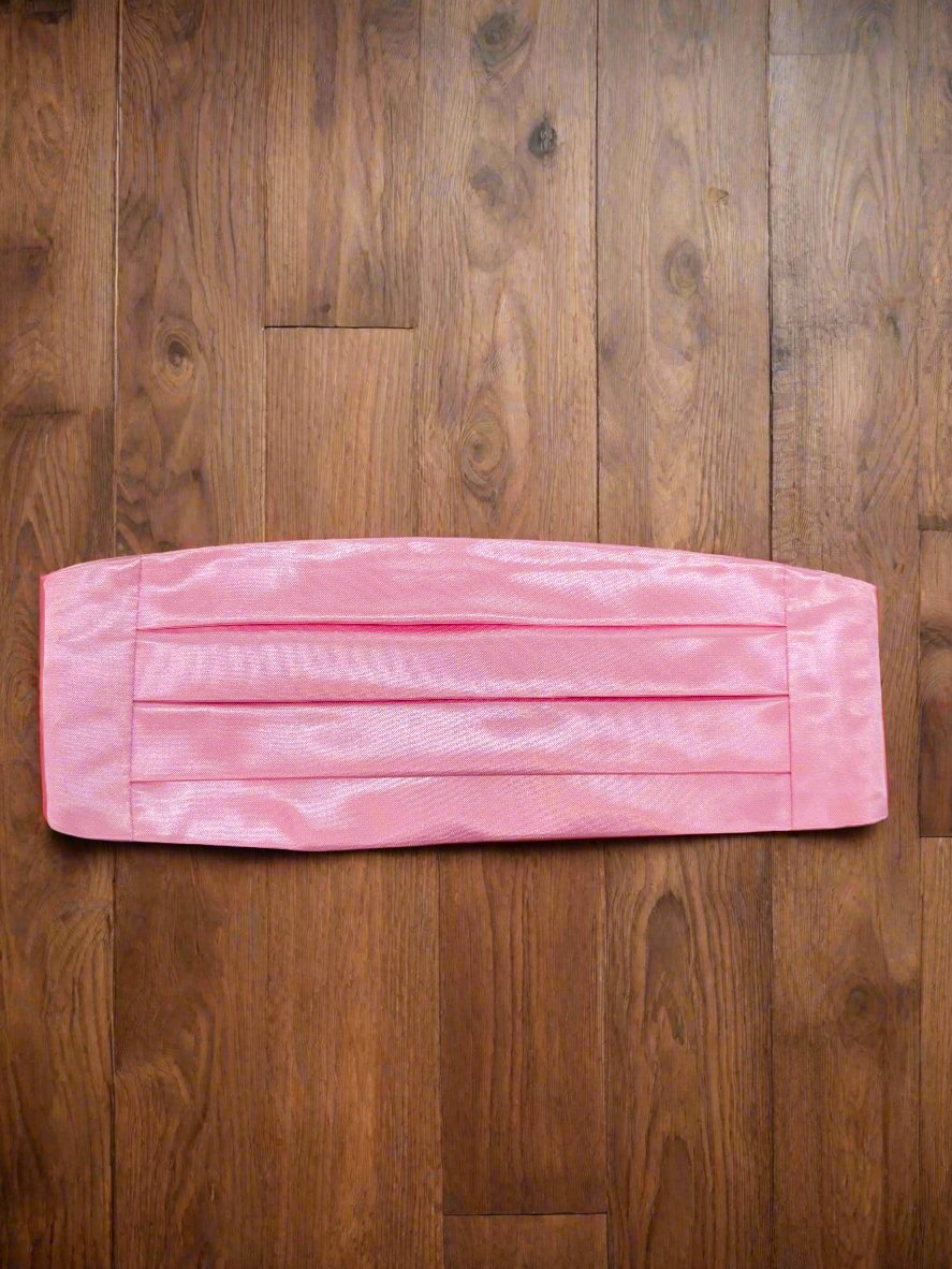 Satin Cummerbund (Pink)-Boys-Chacho’s Kids