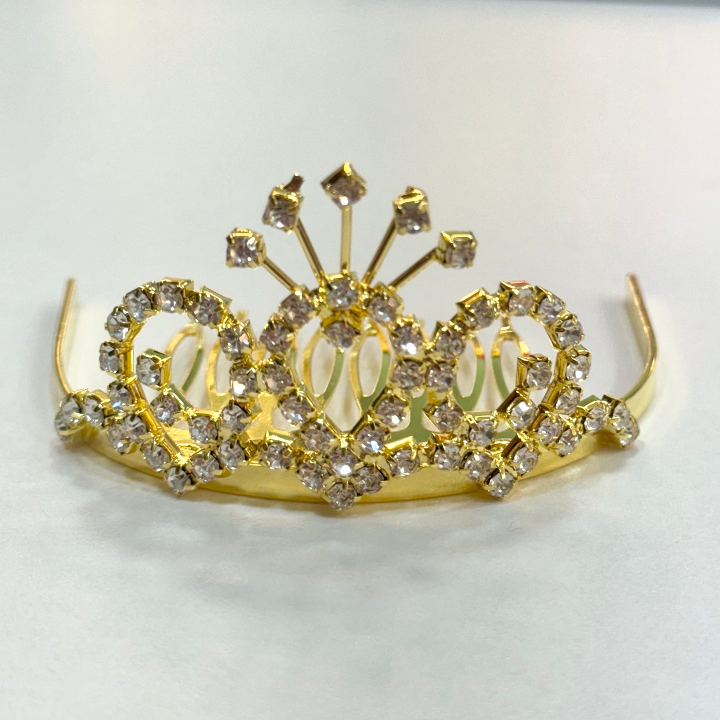 Girls Princess Tiara (TR-727)-Girls-Gold-Chacho's Kids