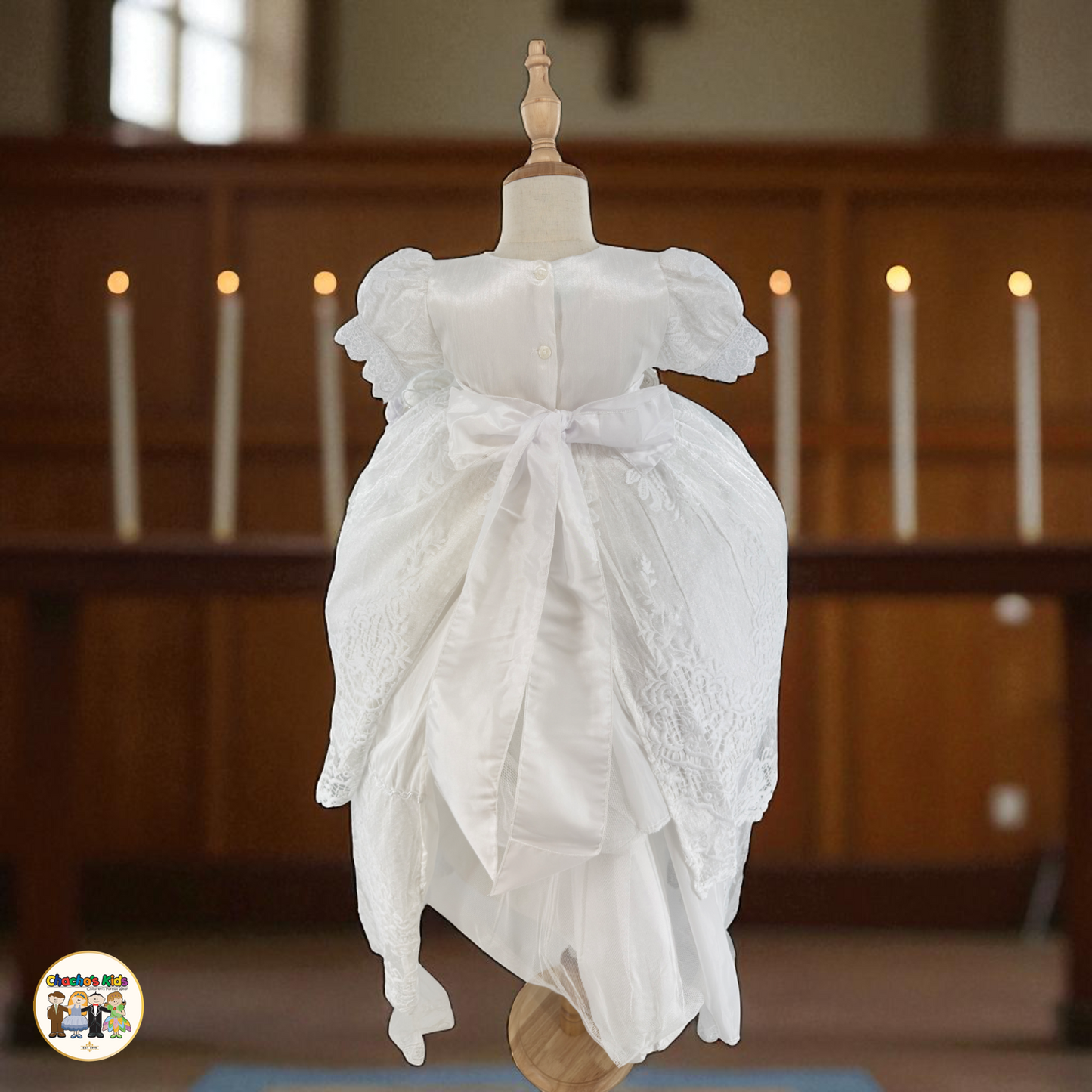 Girls Baptism Dress - (Liliana)