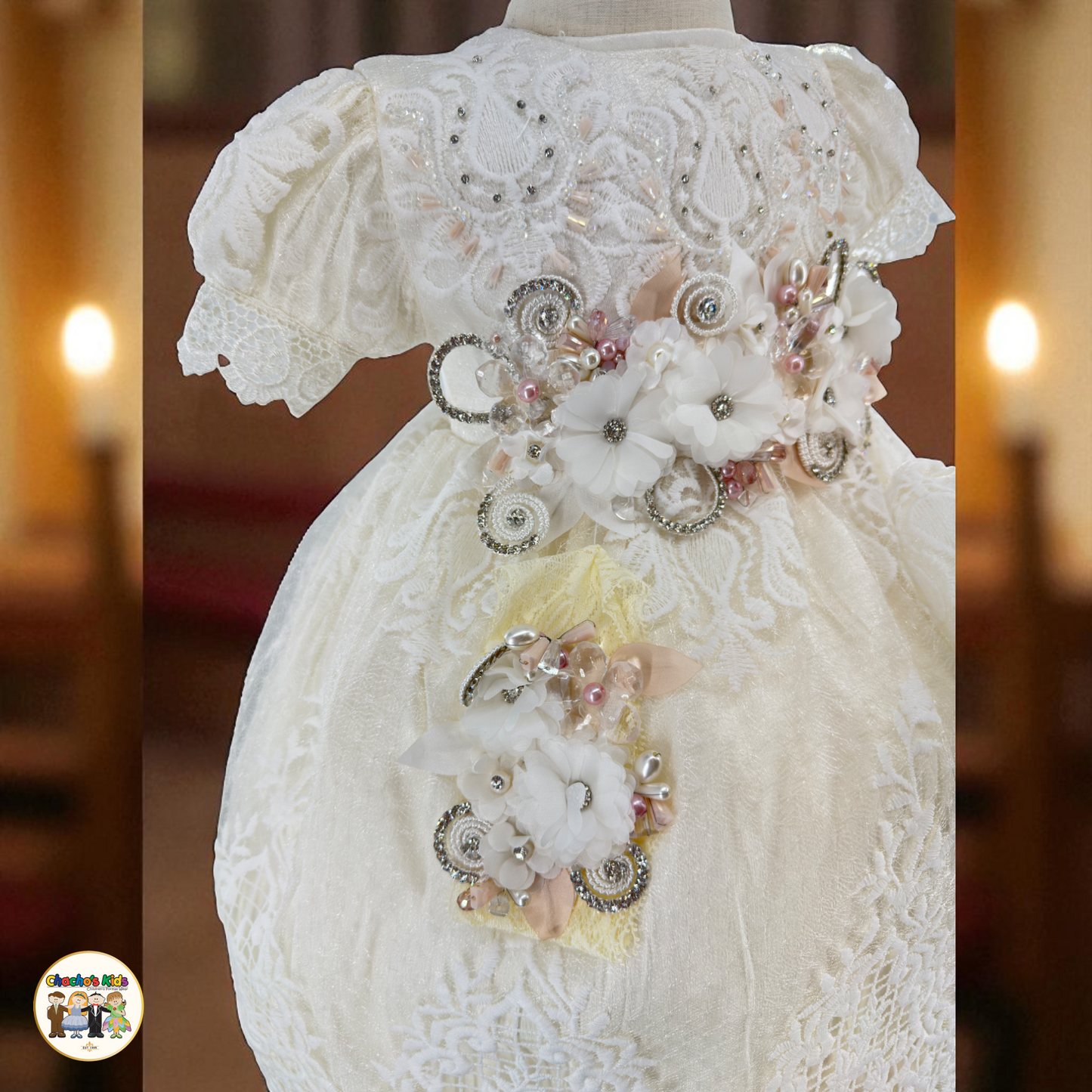 Girls Baptism Dress - (Liliana)