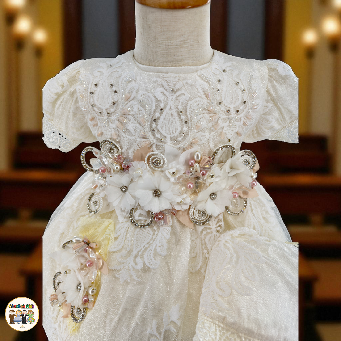 Girls Baptism Dress - (Liliana)