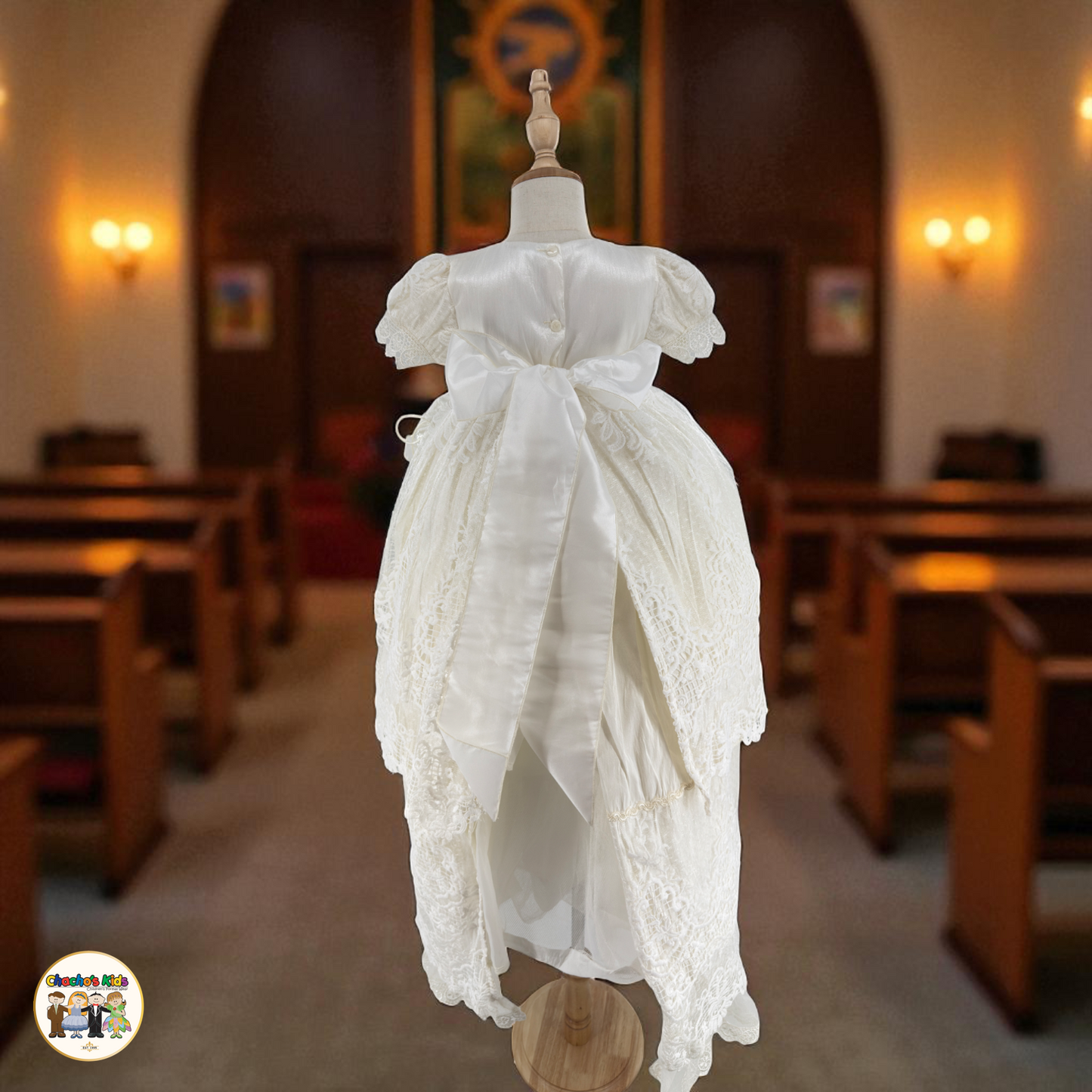 Girls Baptism Dress - (Liliana)