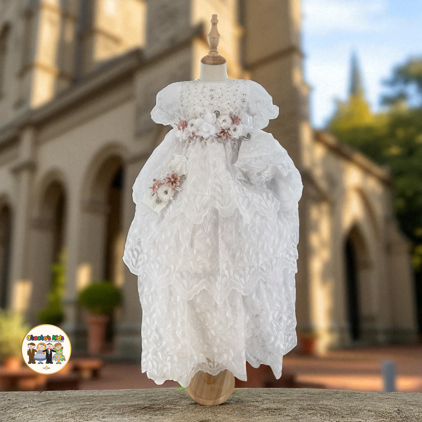 Girls Baptism Dress - (Pily)