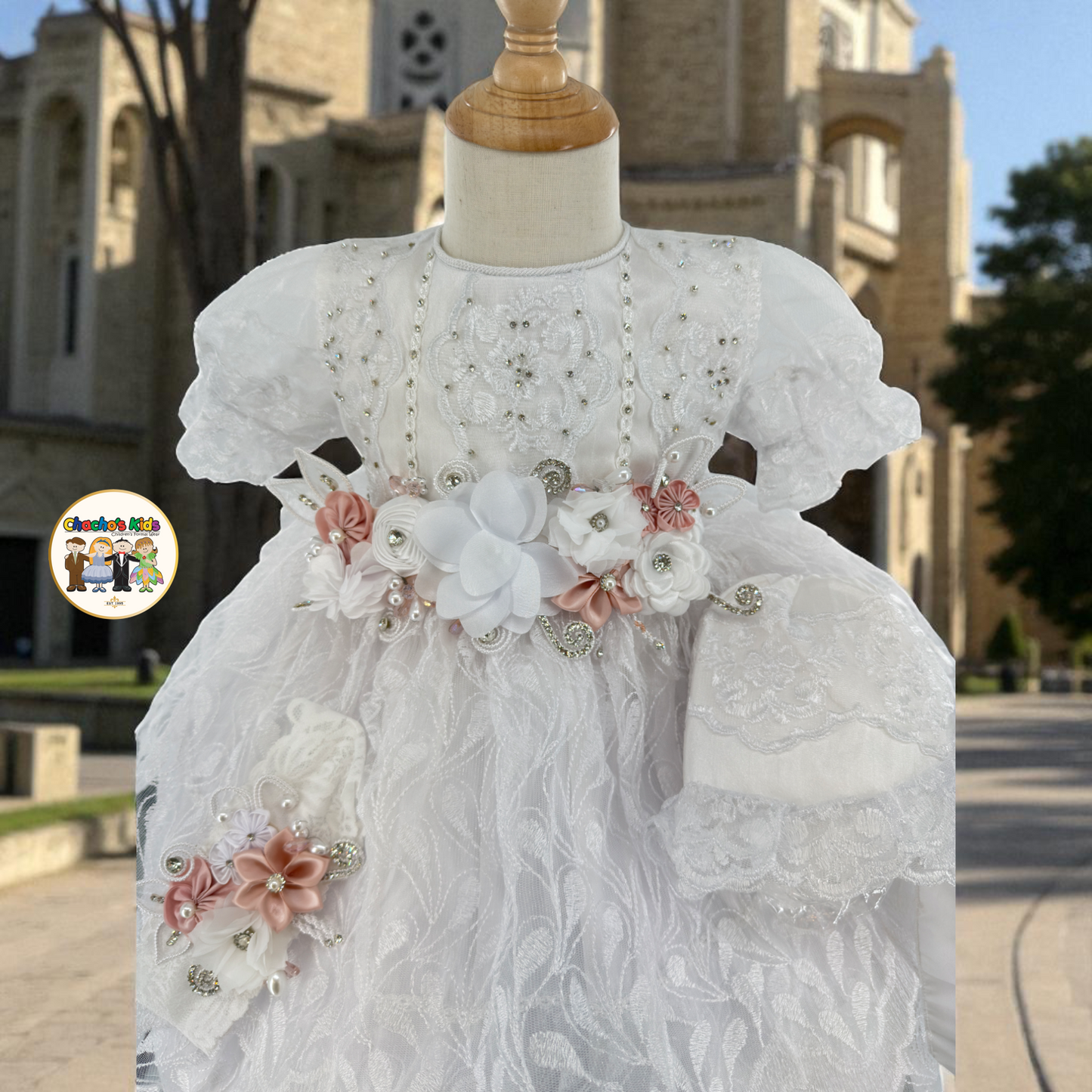 Girls Baptism Dress - (Pily)