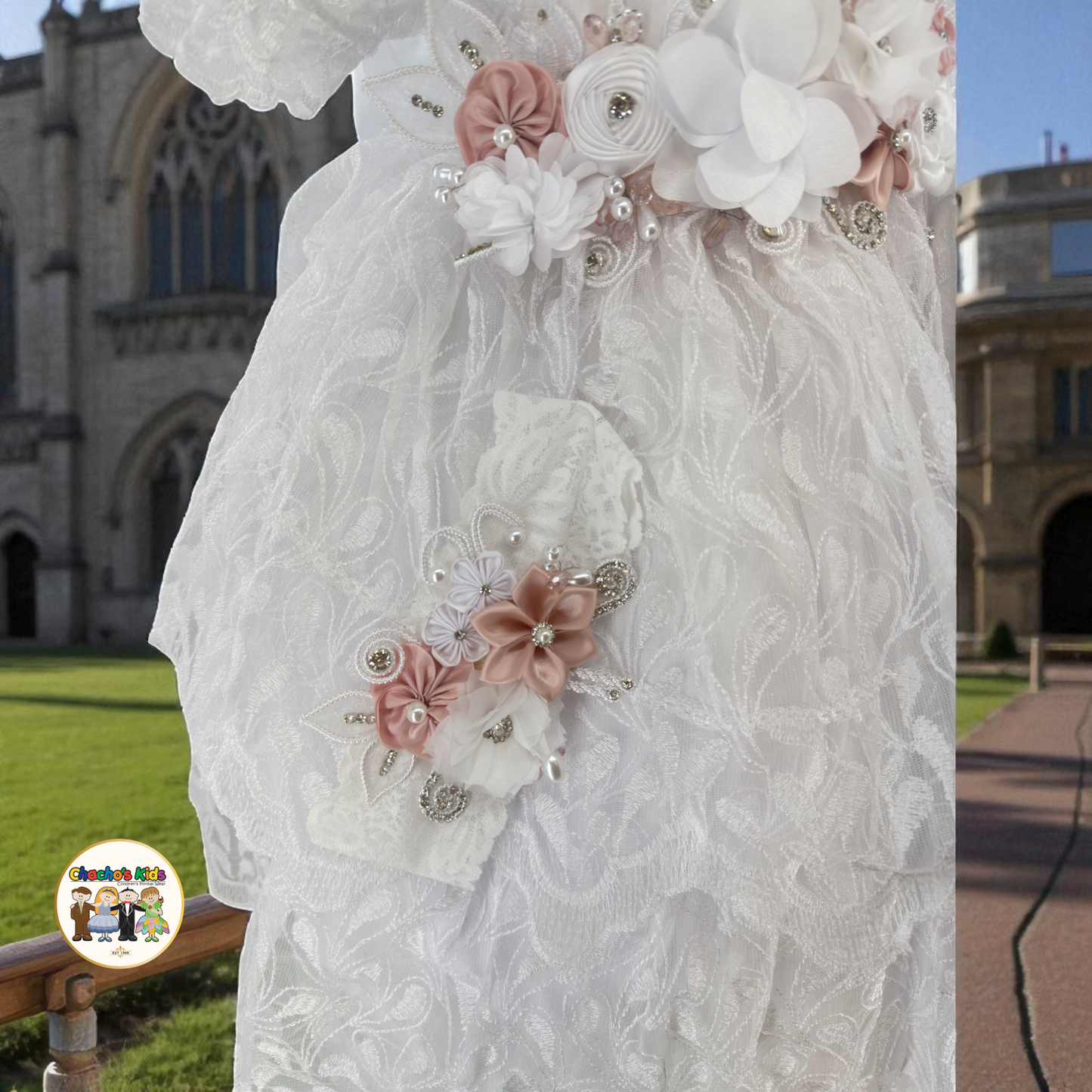 Girls Baptism Dress - (Pily)
