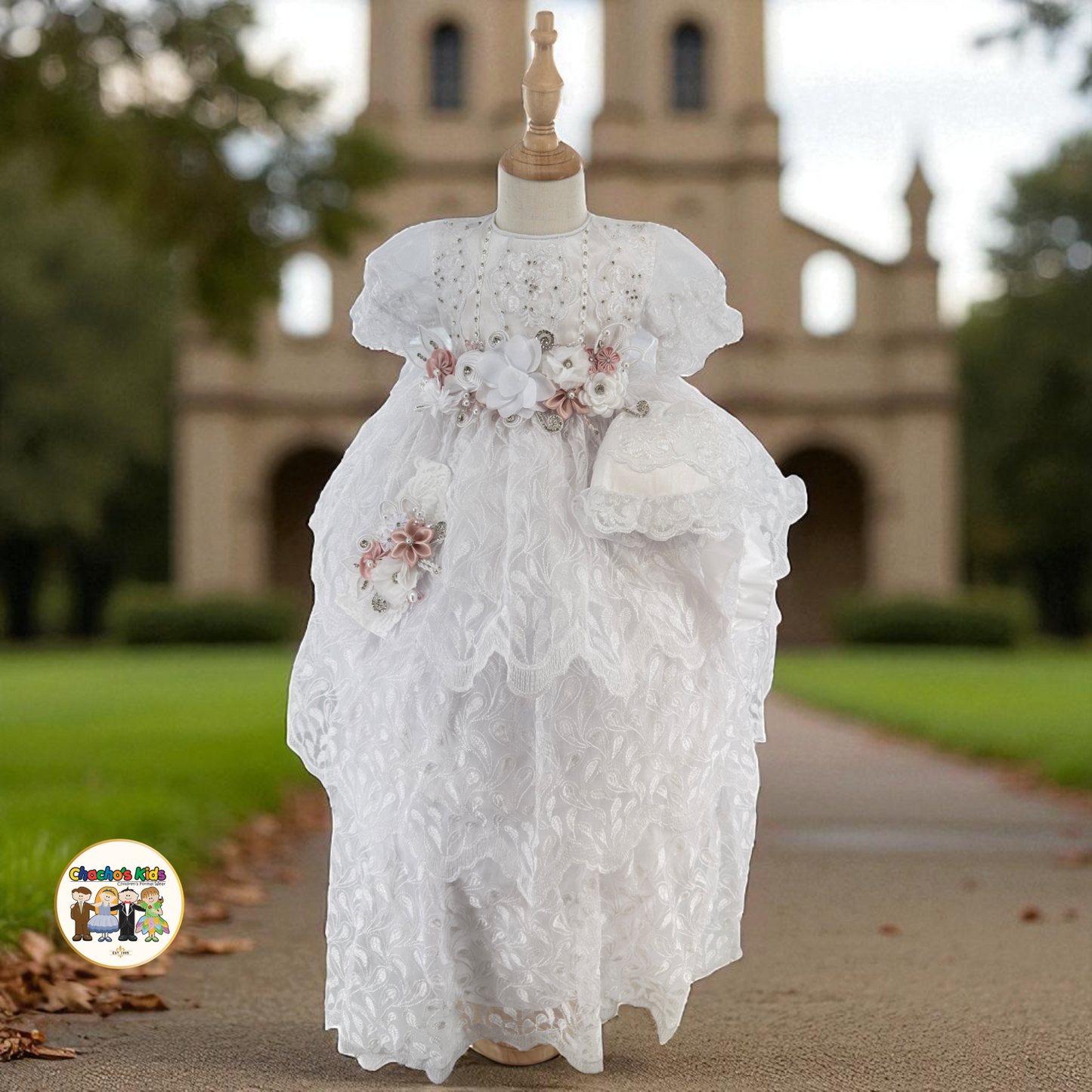 Girls Baptism Dress - (Pily)
