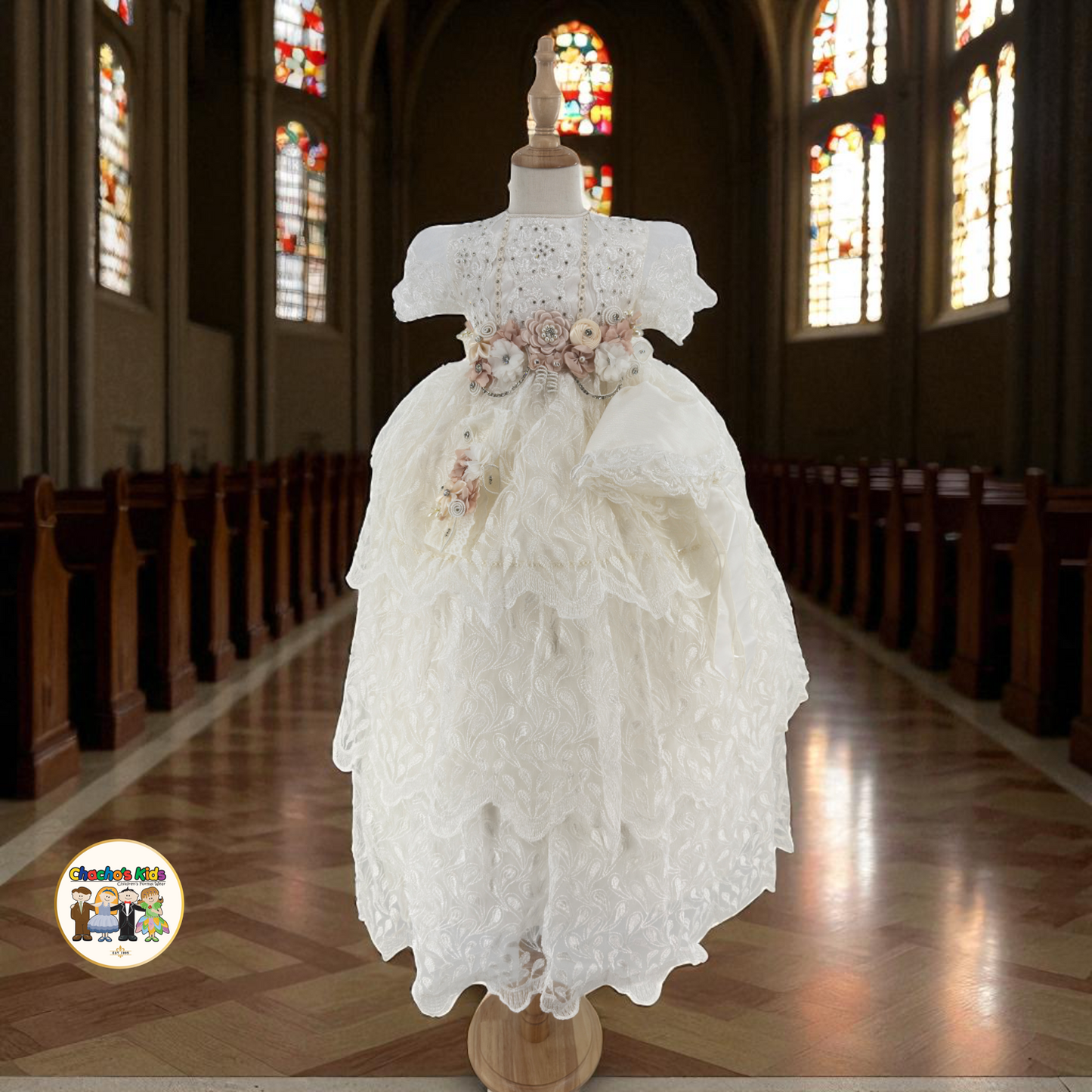 Girls Baptism Dress - (Pily)