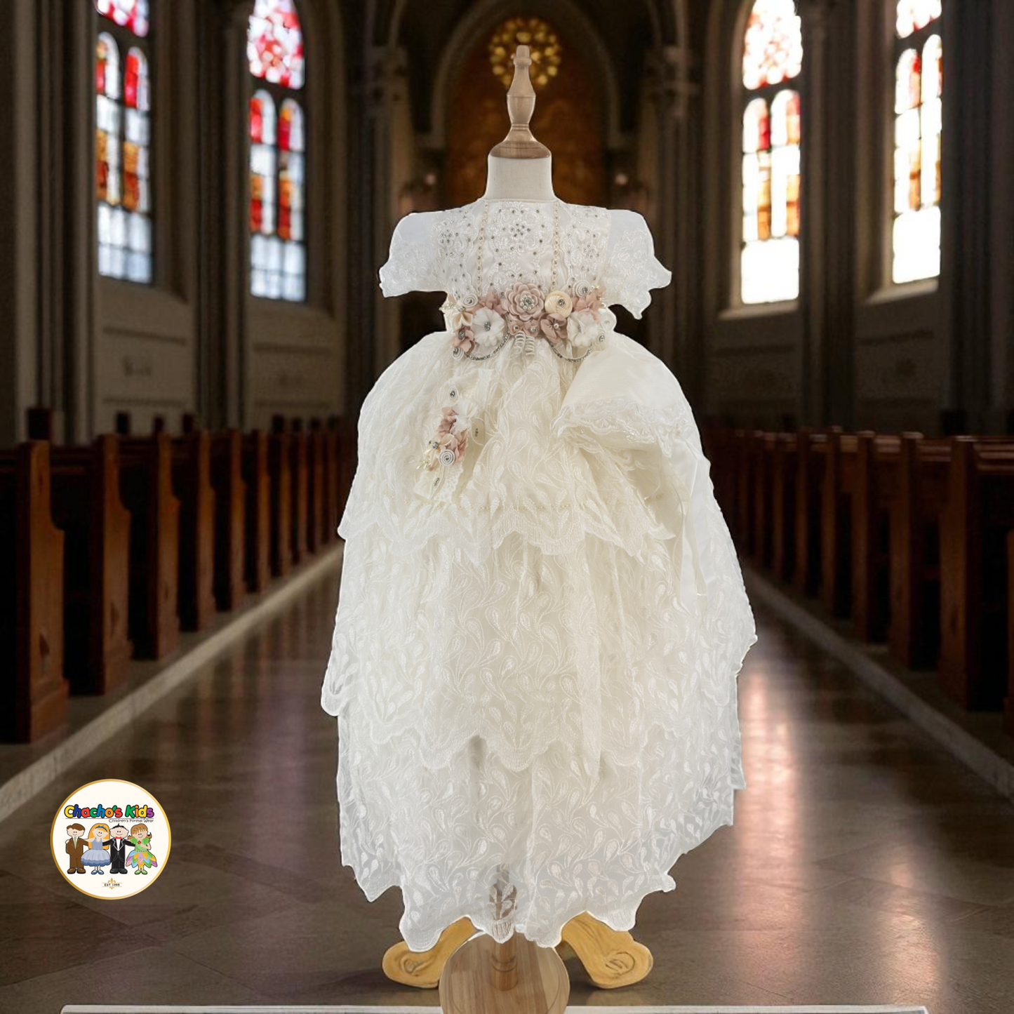 Girls Baptism Dress - (Pily)