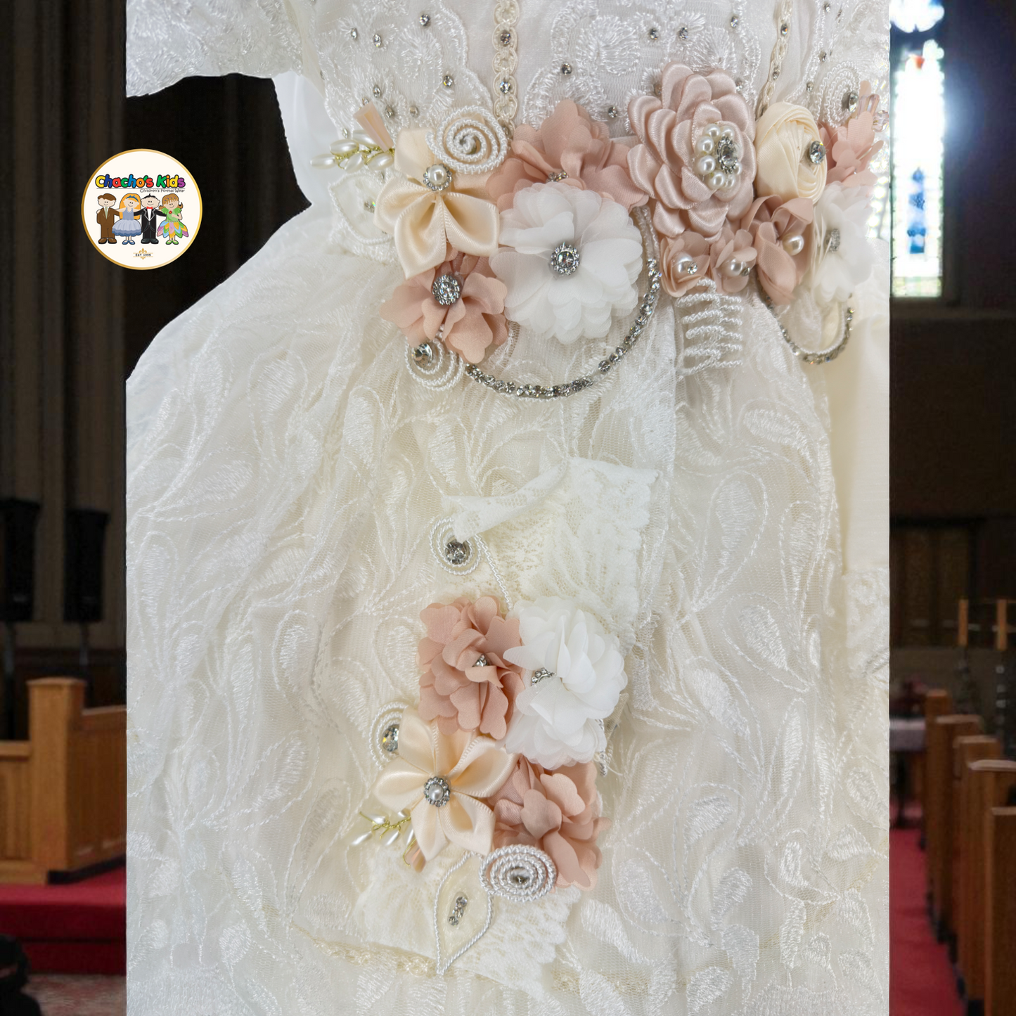 Girls Baptism Dress - (Pily)