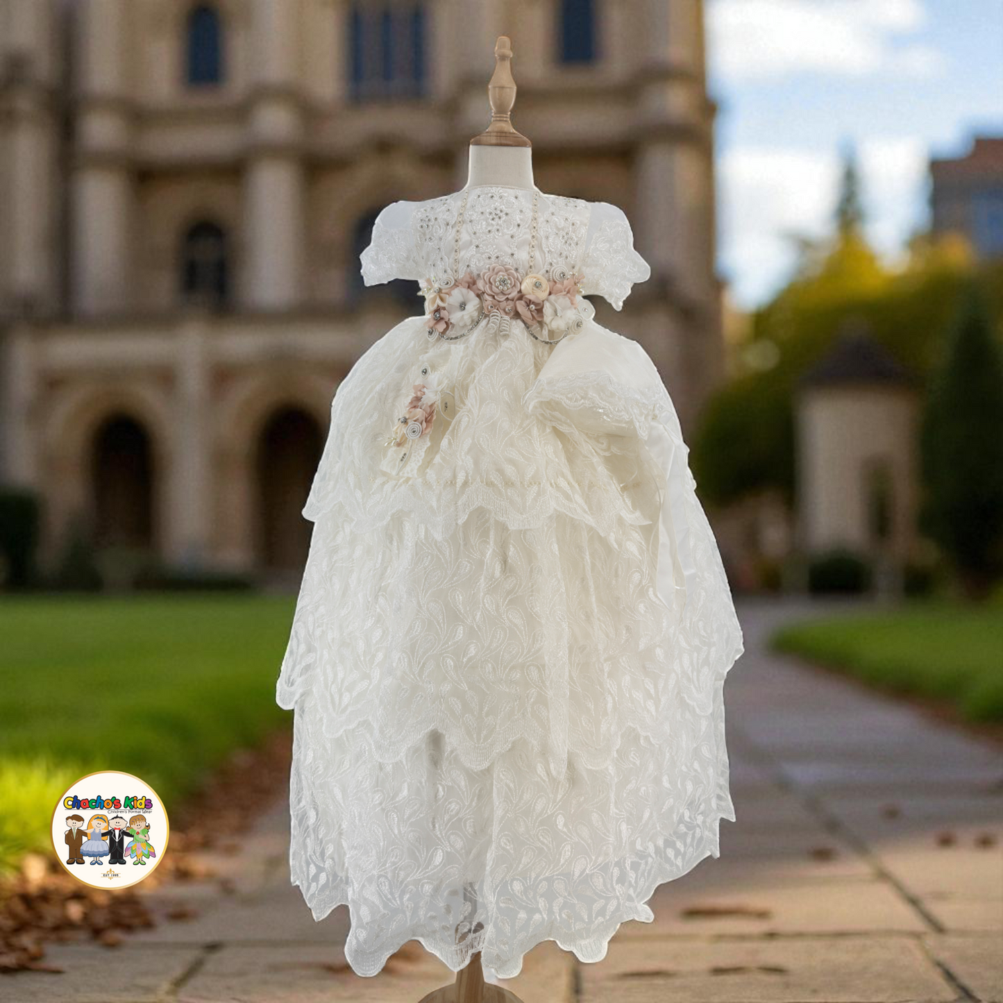 Girls Baptism Dress - (Pily)