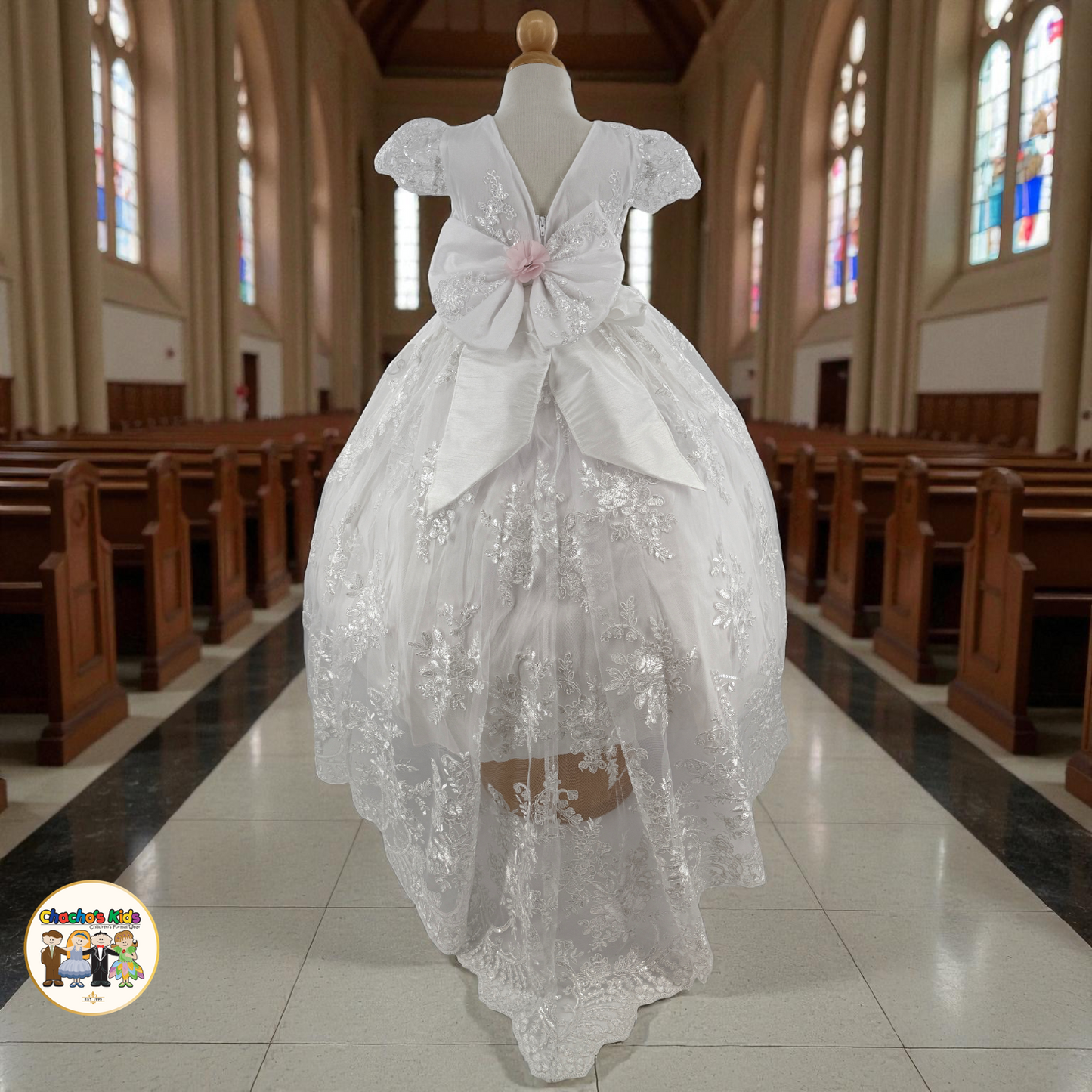 Girls Baptism Dress Virgin Mary (612)