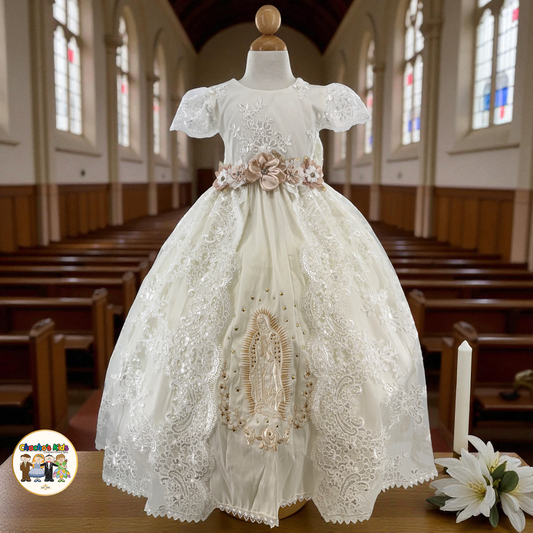 Girls Baptism Dress Virgin Mary (612)