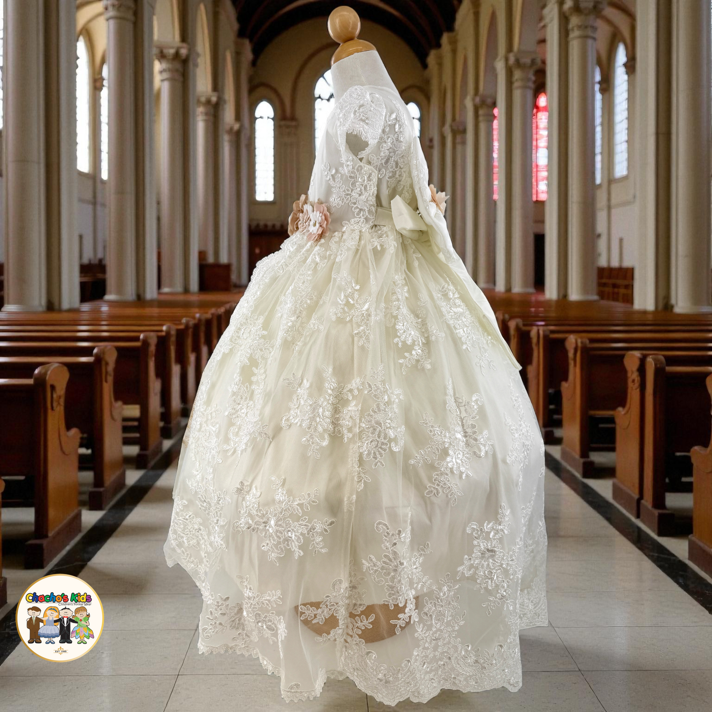 Girls Baptism Dress Virgin Mary (612)