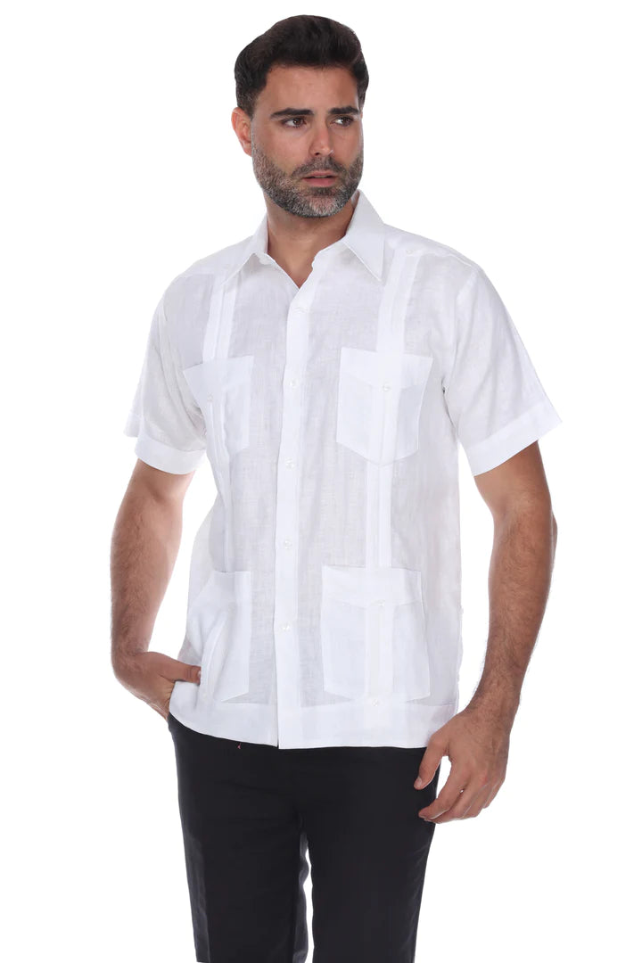Men's Guayabera Linen (4678)-Boys-Chacho’s Kids