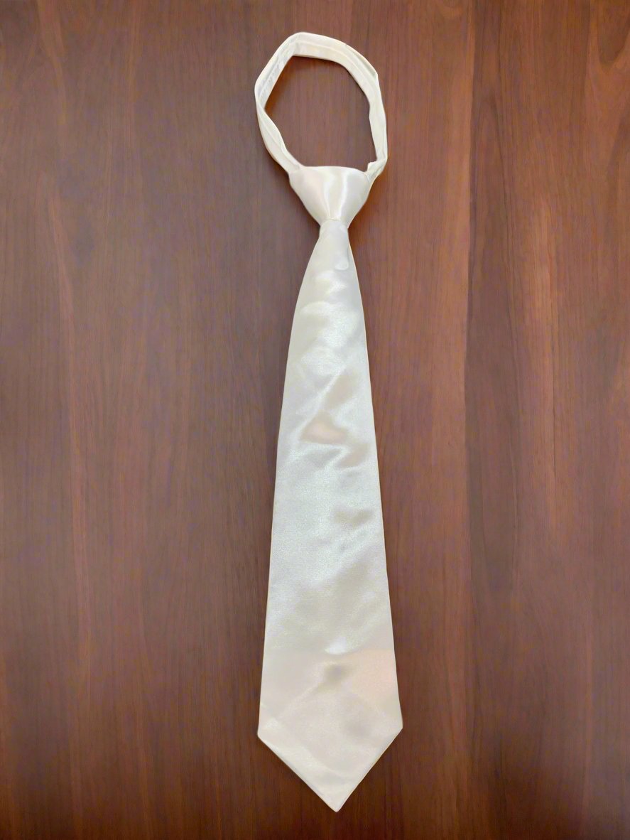 Satin Zipper Tie (Turquoise Blue)-Boys-Chacho’s Kids