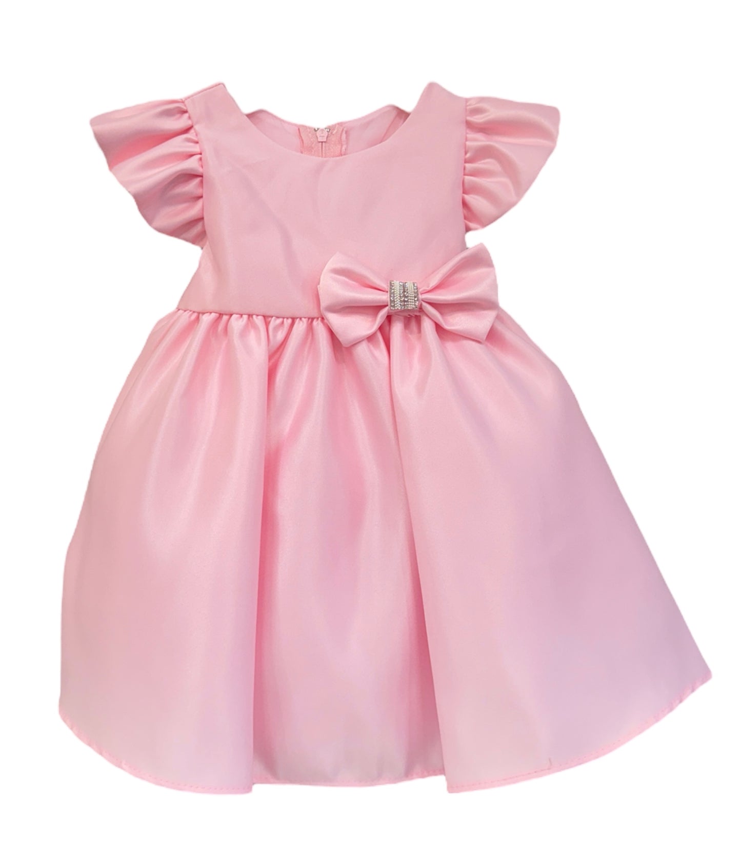 Baby Party / Flower Girl Dress (B263)-Girls-Pink-6M-Chacho's-Kids