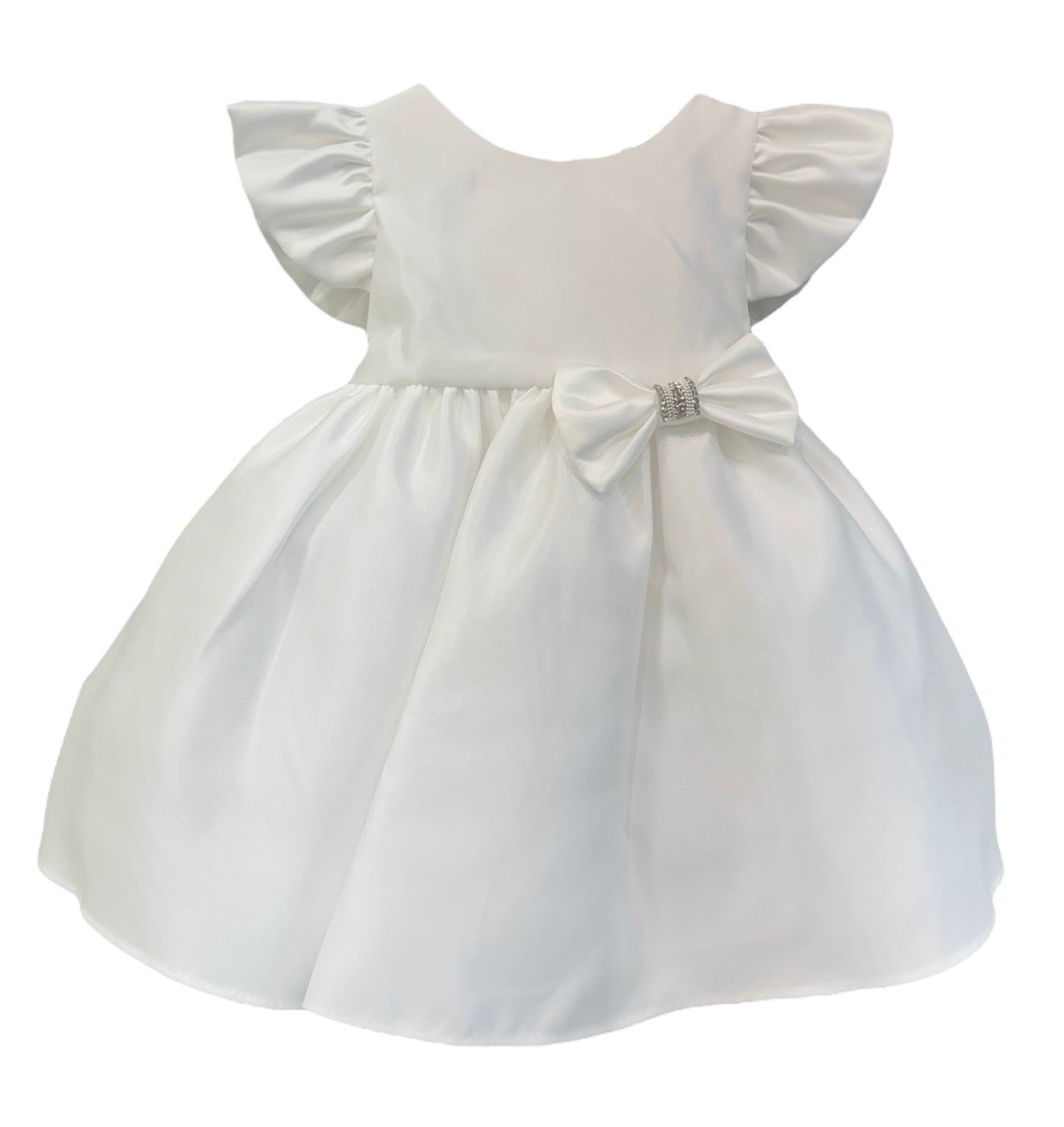 Baby Party / Flower Girl Dress (B263)-Girls-White-6M-Chacho's-Kids