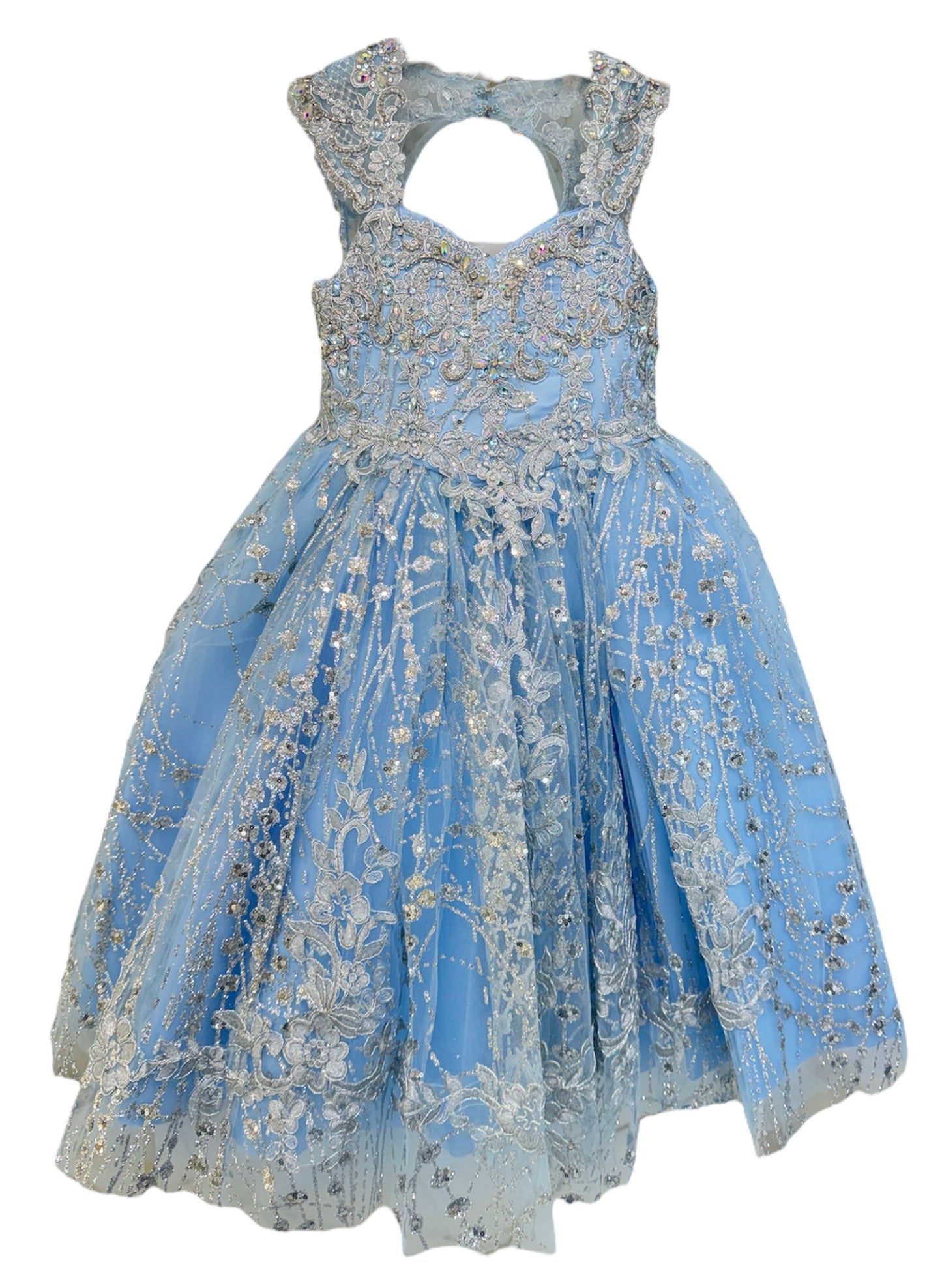 Party / Flower Girl (9008)-Girls-Baby Blue-2-Chacho's Kids