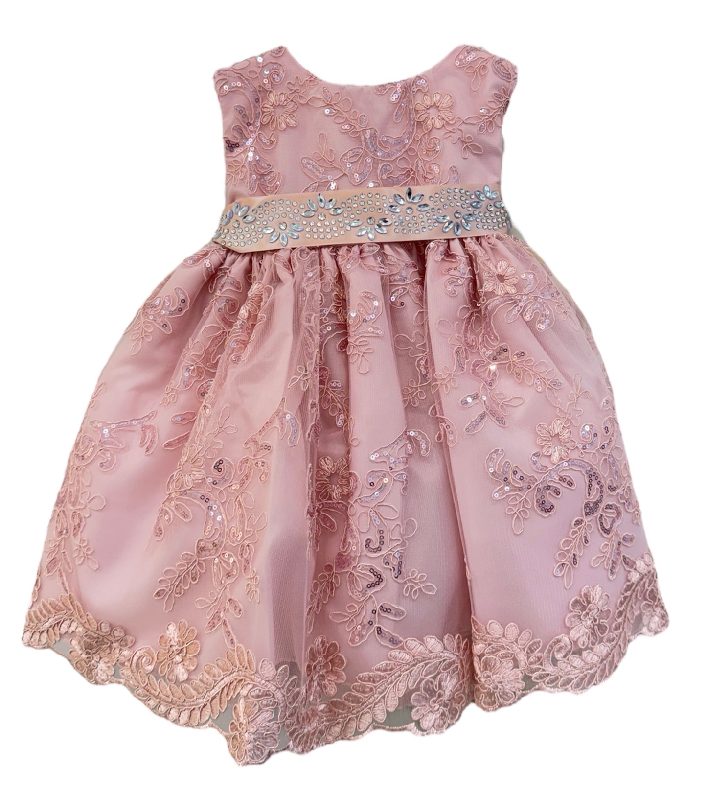 Baby Party / Flower Girl Dress (Rosie)-Girls-Blush-S-Chacho's-Kids