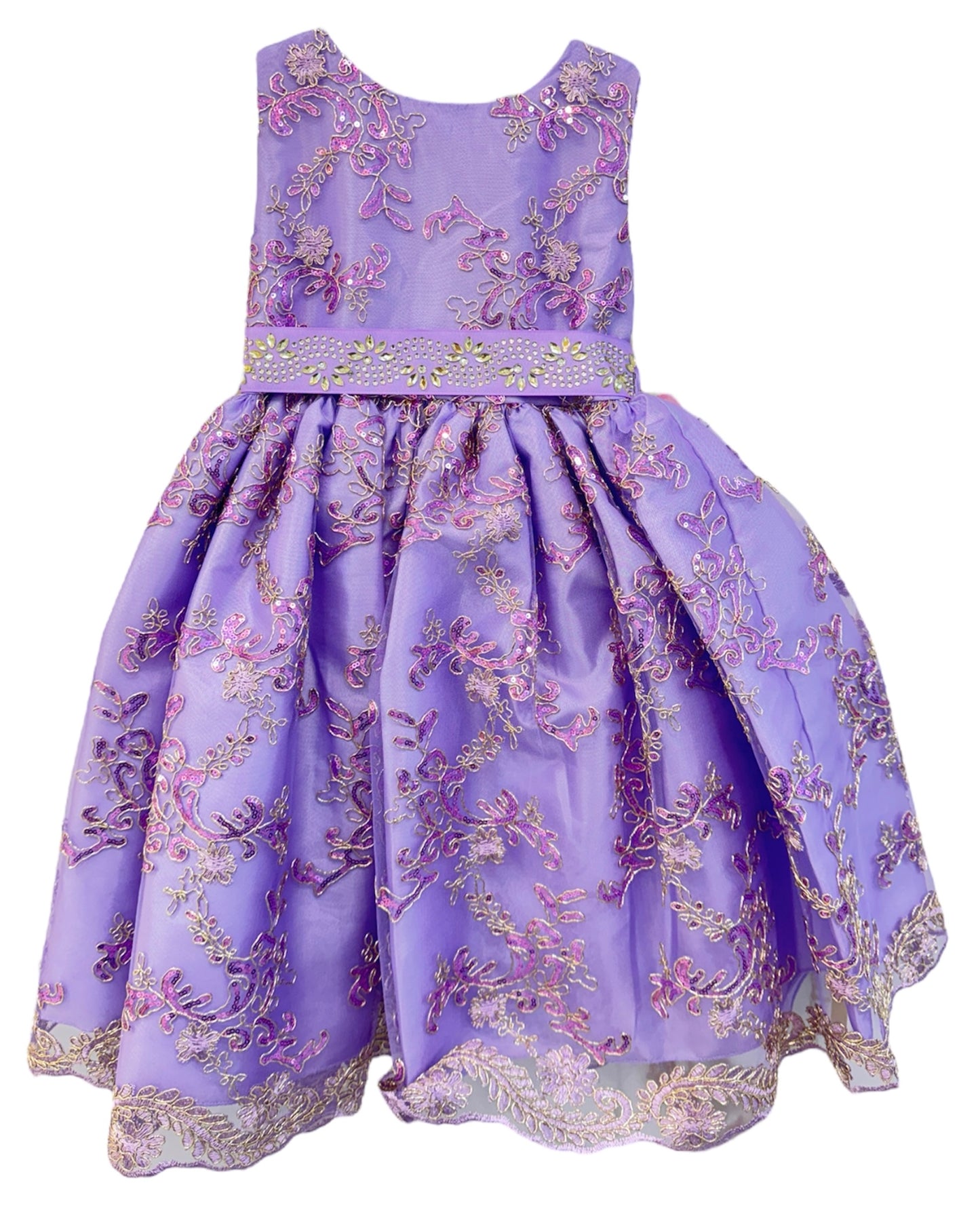 Party / Flower Girl Dress (Rosie)-Girls-Lilac-2-Chacho's Kids
