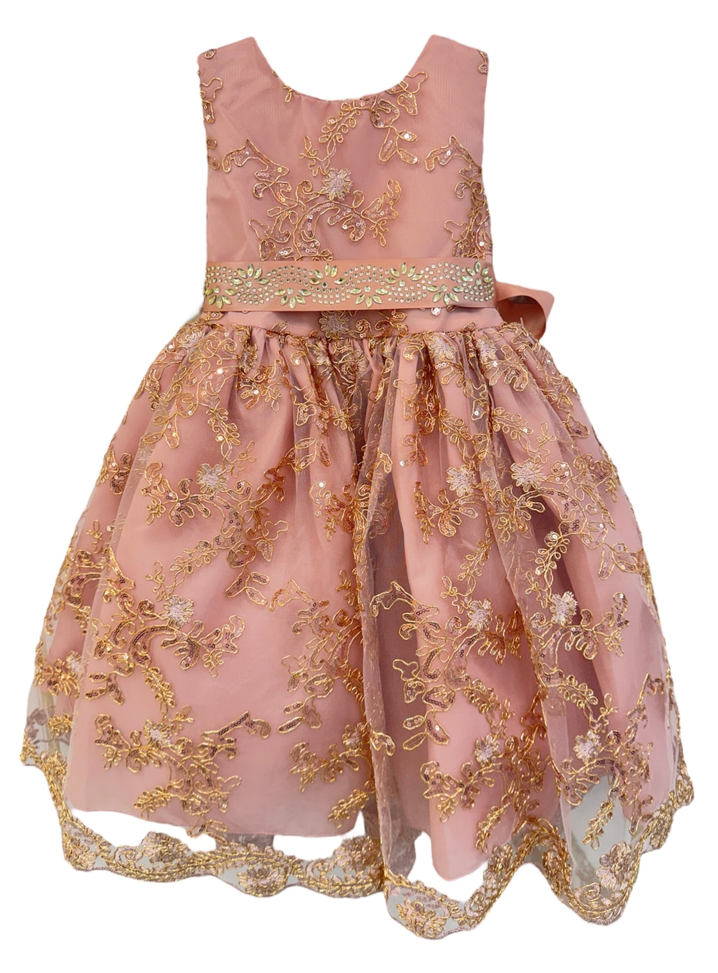 Party / Flower Girl Dress (Rosie)-Girls-Dusty Rose-2-Chacho's Kids