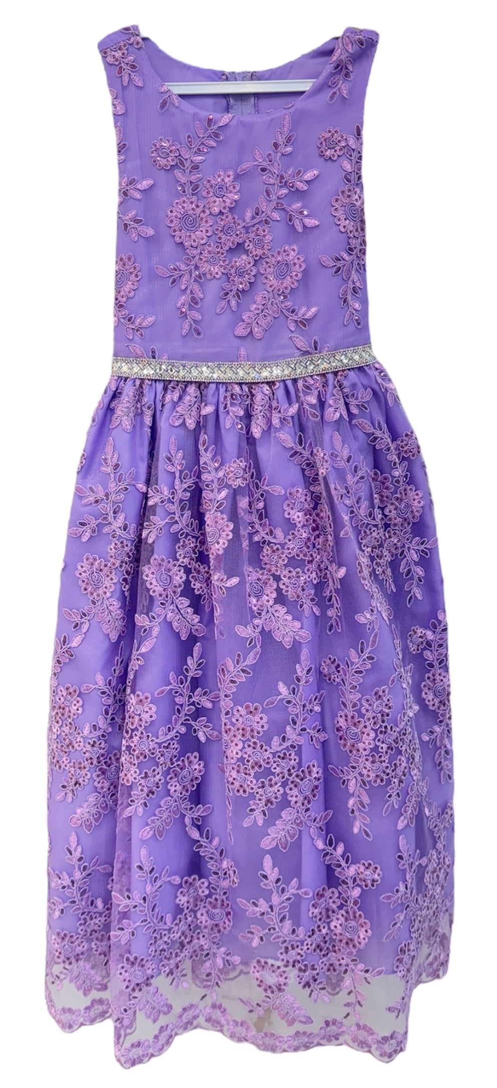 Party / Flower Girl Dress (D-1610)-Girls-Lilac-2-Chacho's Kids