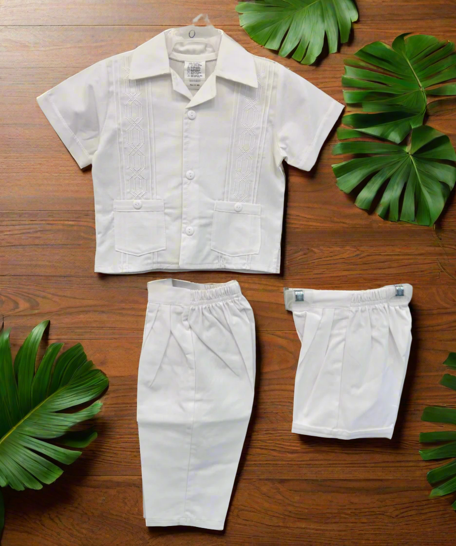 Boys Guayabera Sets (124 Rombo)-Boys-Chacho’s Kids