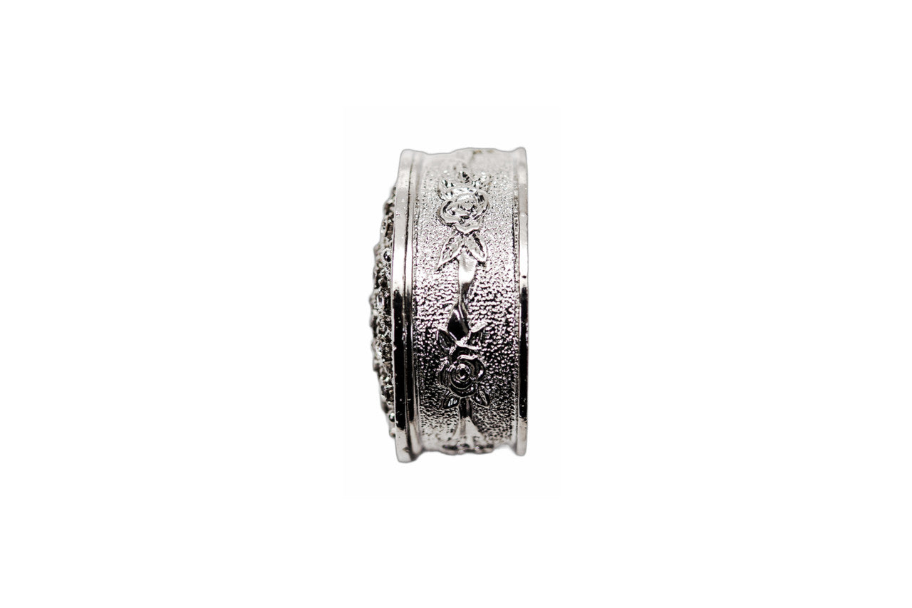 Wedding Arras-1.5" Silver Heart Arras Box and Coin Set with Rhinestones-Chacho's Kids