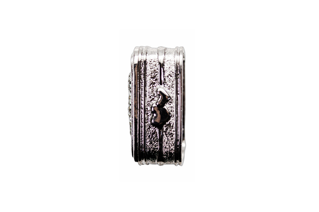 Wedding Arras-2 1/4" Silver Double Heart Rectangle Arras Box and Coin Set-Chacho's Kids