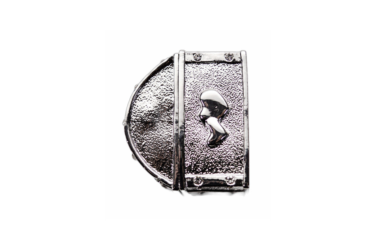 Wedding Arras-2.2" Silver Double Heart Treasure Chest Arras Box and Coin Set-Chacho's Kids