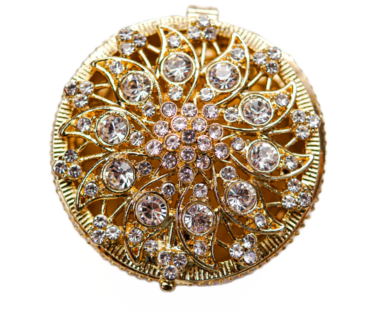 Wedding Arras-2.5" Gold Round Crystal Wedding Arras Box Set-Chacho's Kids