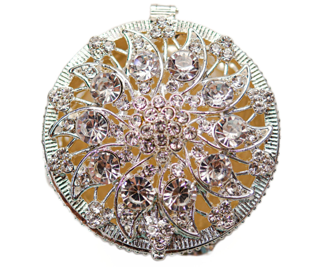 Wedding Arras-2.5" Silver Round Crystal Wedding Arras Box Set-Chacho's Kids