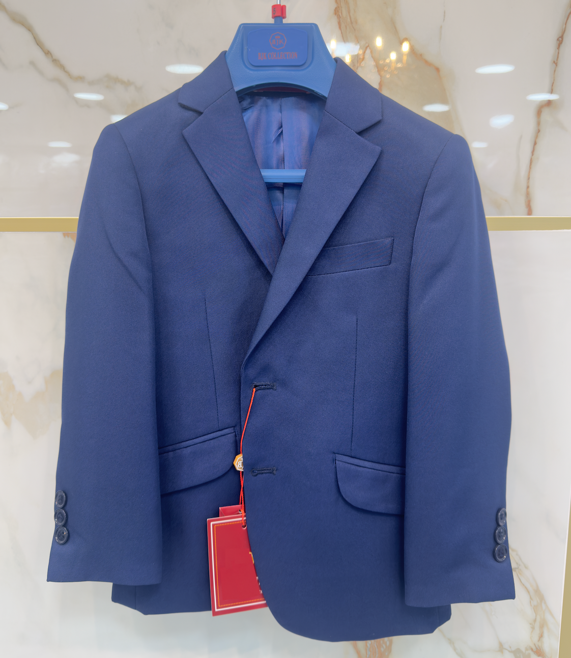 Navy Sport Coat (ELS0001)-Boys-Chacho's Kids