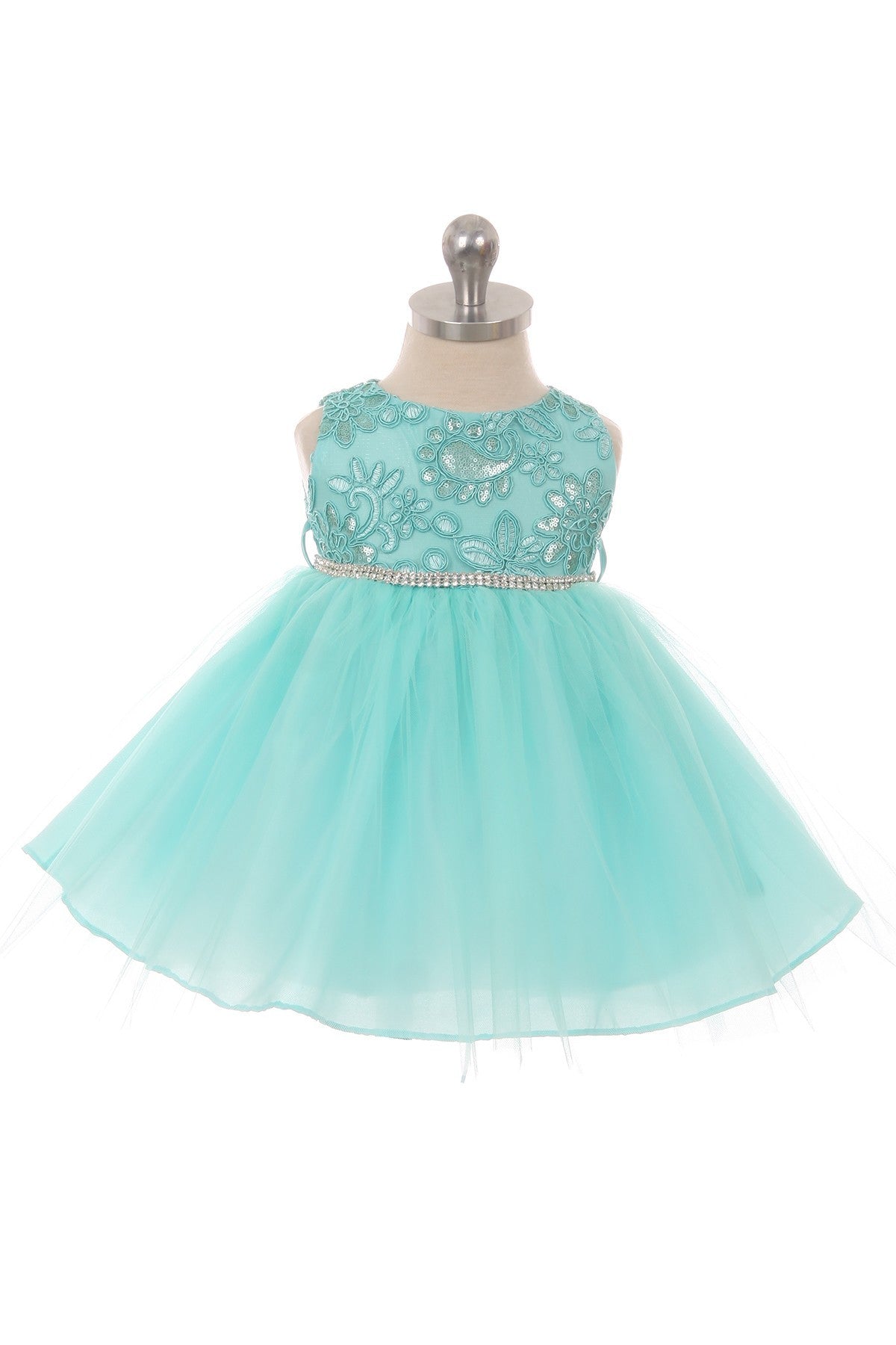 Baby Party / Flower Girl Dress (SS1027BA)-Girls-Tiffany-3M-Chacho's-Kids