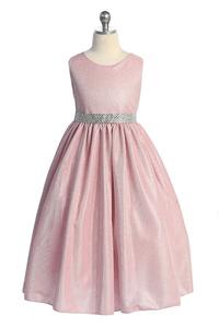 Party / Flower Girl Dress (SS1050)-Girls-Pink-2-Chacho's Kids