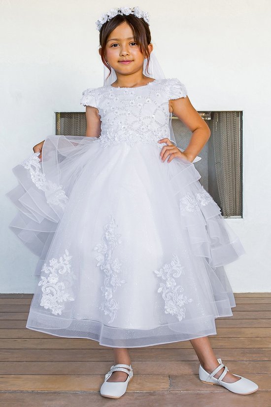 First Communion White Dress (2017)-Girls-Chacho's Kids