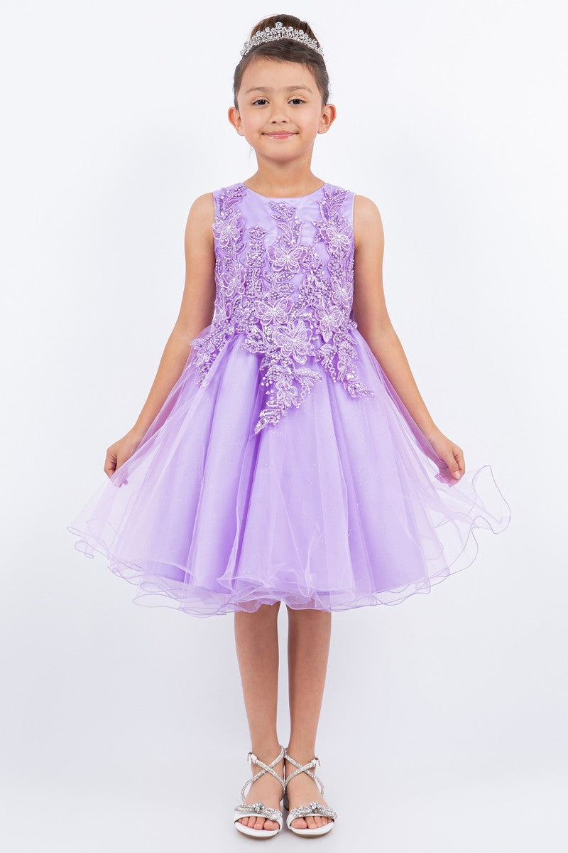 Party / Flower Girl Dress (9150)-Girls-Lilac-2-Chacho's Kids
