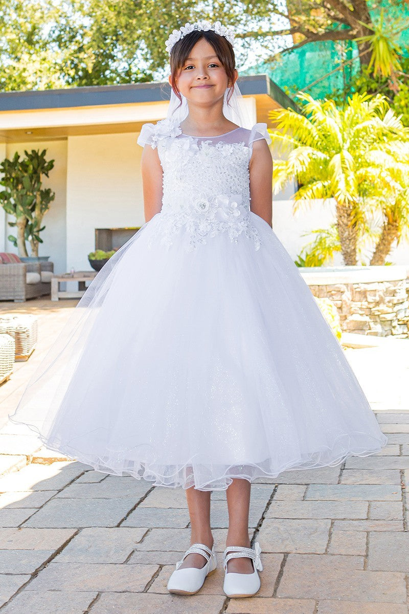 First Communion White Dress (2019)-Girls-6-Chacho's Kids