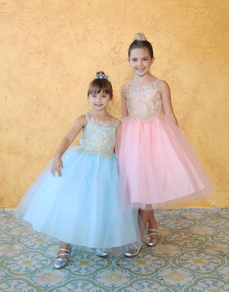 Party / Flower Girl Dress (D-778)-Girls-Chacho's Kids