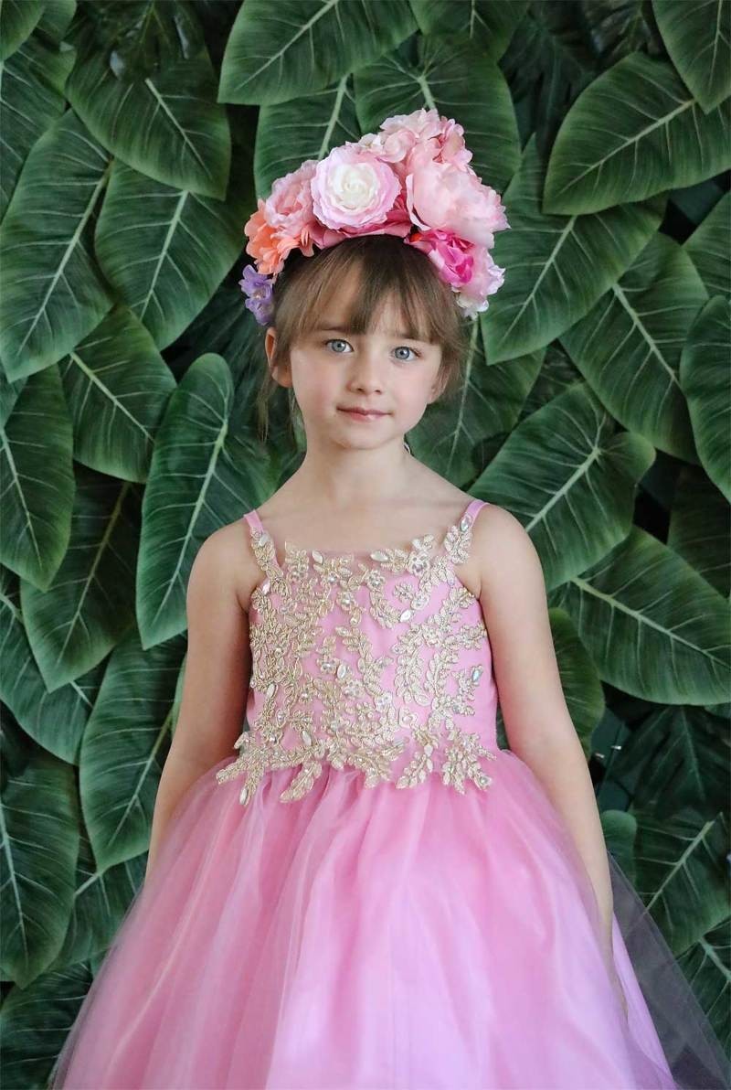 Party / Flower Girl Dress (D-778)-Girls-Chacho's Kids