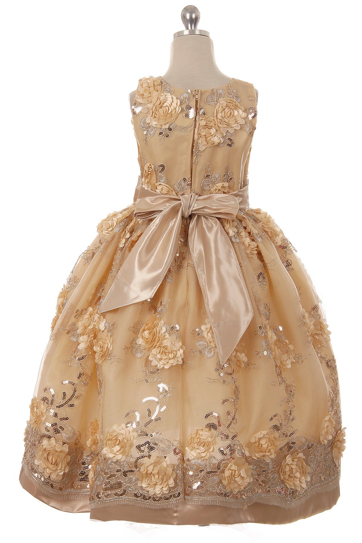 Party / Flower Girl Dress (SS3010D)-Girls-Chacho's Kids