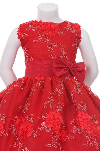 Party / Flower Girl Dress (SS3010D)-Girls-Chacho's Kids