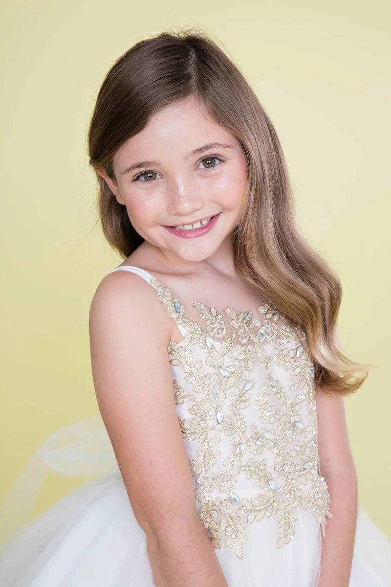 Party / Flower Girl Dress (D-778)-Girls-Chacho's Kids