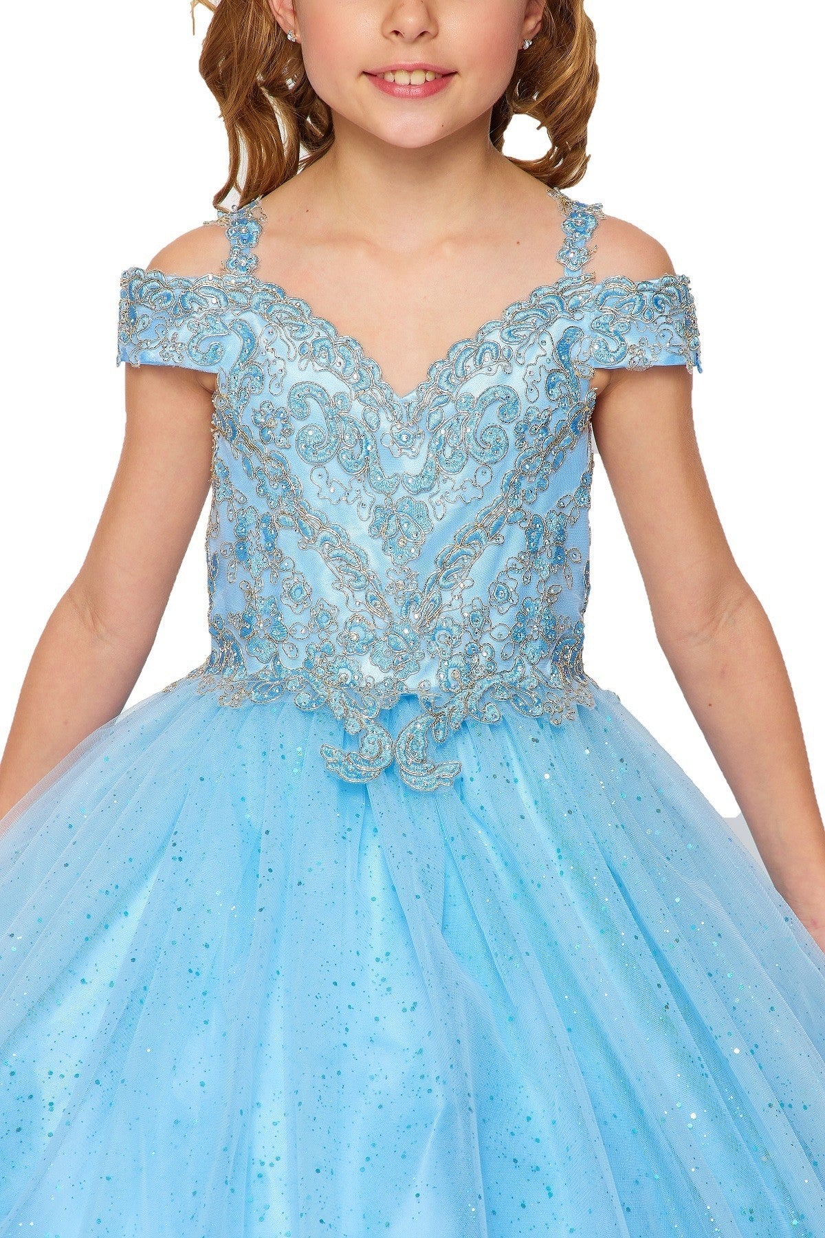 Ball Gown Dress (8028)-Girls-Chacho's Kids