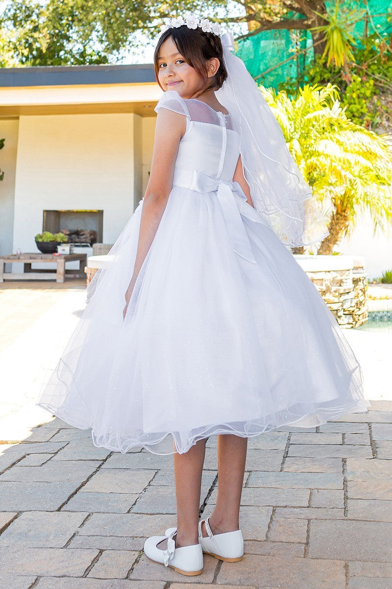 First Communion White Dress (2019)-Girls-Chacho's Kids