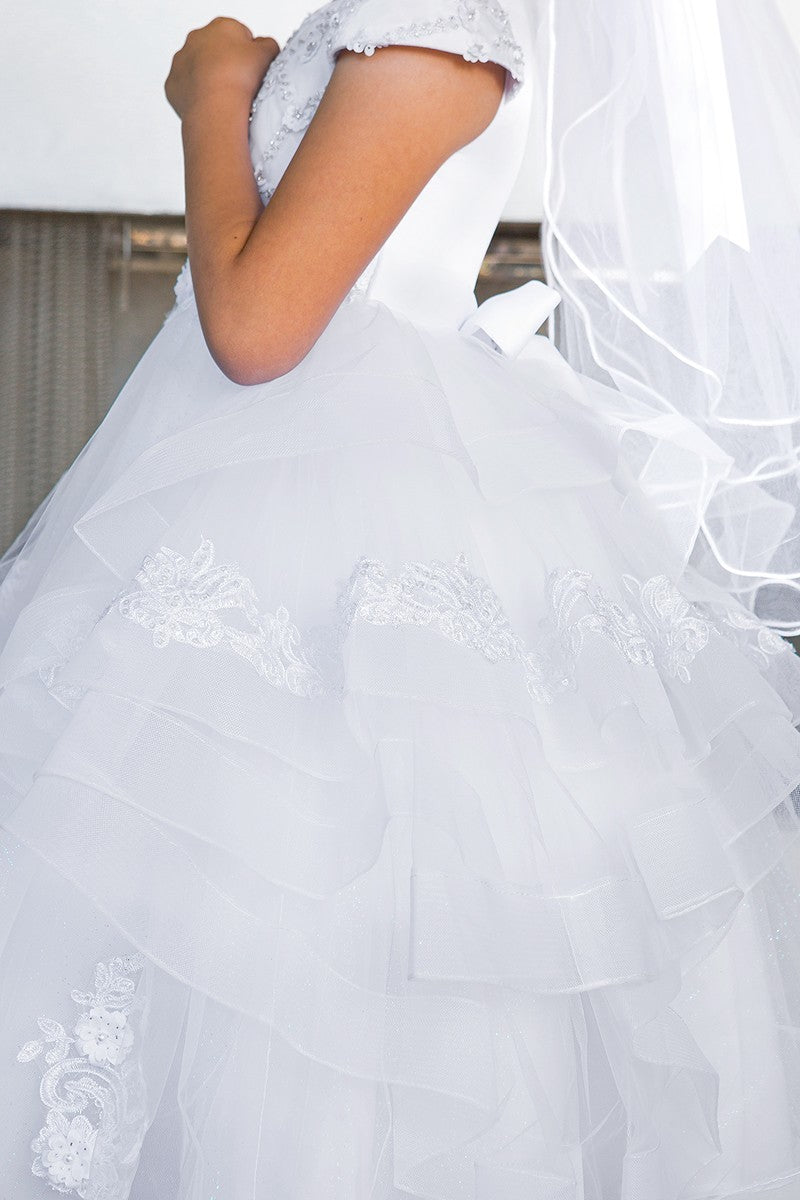 First Communion White Dress (2017)-Girls-Chacho's Kids