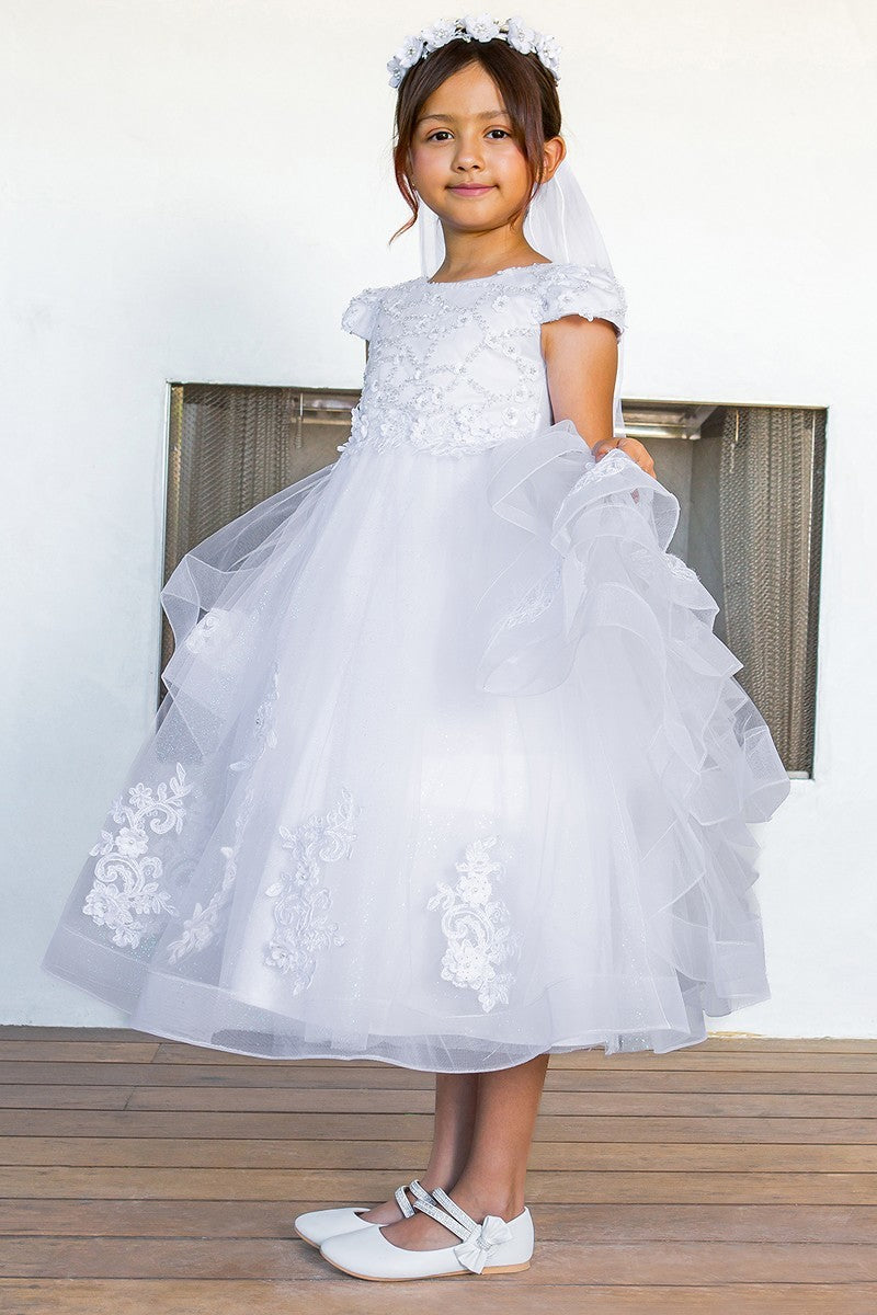 First Communion White Dress (2017)-Girls-Chacho's Kids